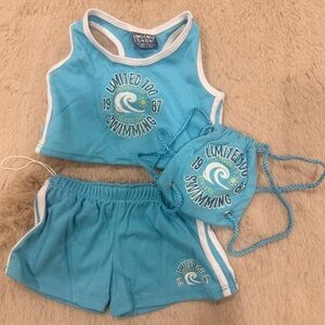 Build a Bear BAB- Limited Too Blue Outfit Set